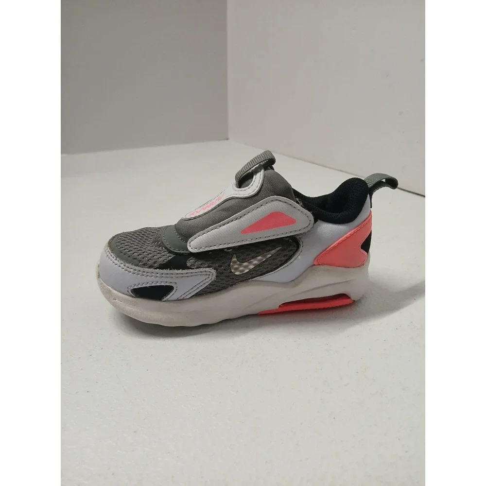 Nike‎ Toddlers' Air Max Bolt (TDE) Shoes White Gray Pink Size 7C